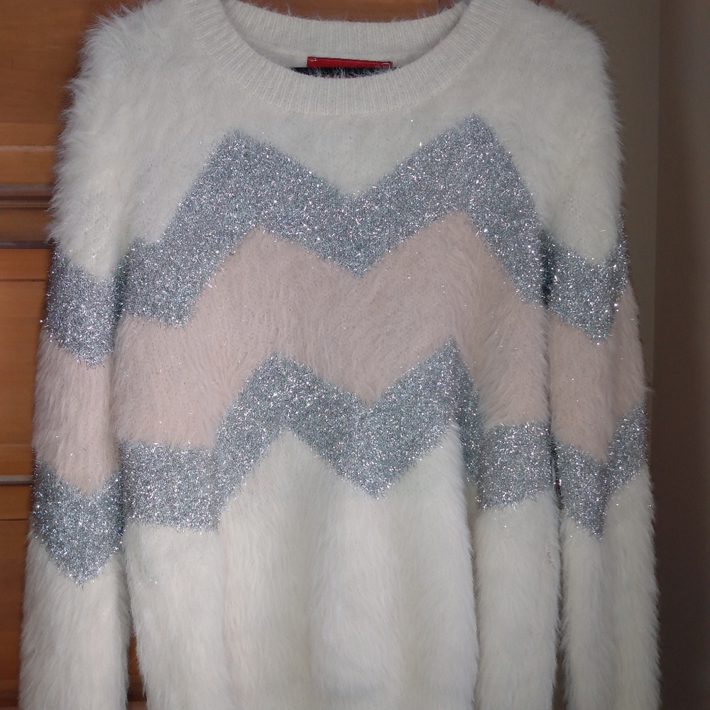 White with Pink/Silver design